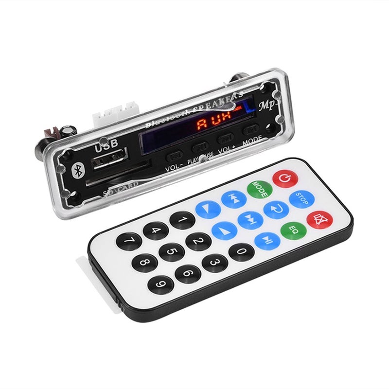 ZERONE لوحة فك تشفير MP3 WMA وحدة صوتية بلوتوث 4.2 12 فولت، دعم تبديل USB/SD بطاقة/بلوتوث/FM - Image 1